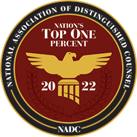 National Association of Distinguished Counsel - Nation's Top One Percent - 2022